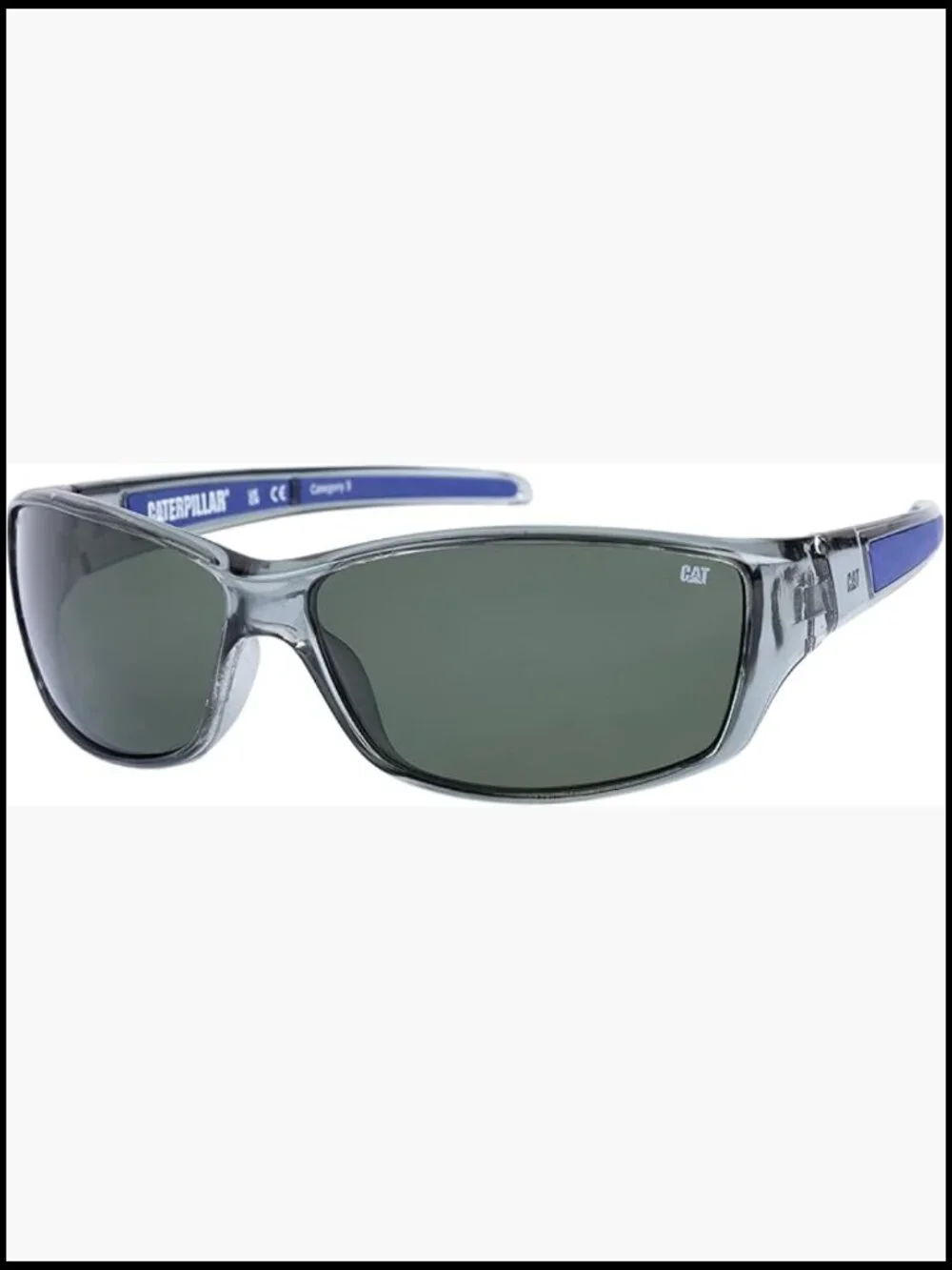 Men's Polarized Wrap Sunglasses UV400 Protection Polycarbonate Frame